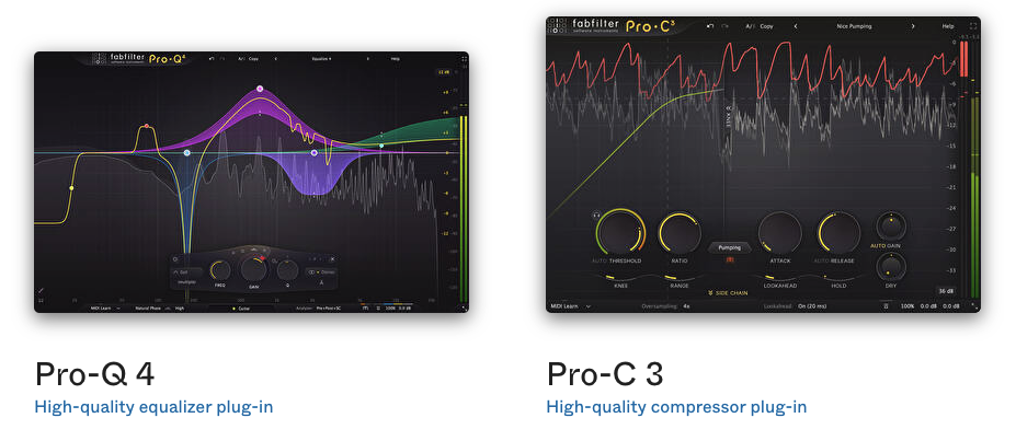 Fabfilter Fabfilter Pro-C 3 and Pro-Q 4 - Bundle